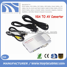 AV Converter Box Signal TV S-Video VGA TO AV Adapter Supports NTSC PAL system